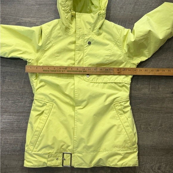 Burton Mutiny DryRide Jacket Womens XS Neon Yellow Snowboard Ski Snow Insulated - Picture 5 of 6